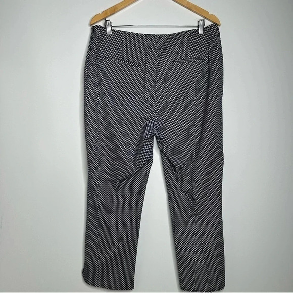 Talbots Nautical Sailboat Print Heritage Cropped Side Zip Pants Size 12 - Picture 8 of 10